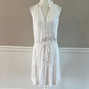NWT White House Black Market White Sleeveless Dress size XXS